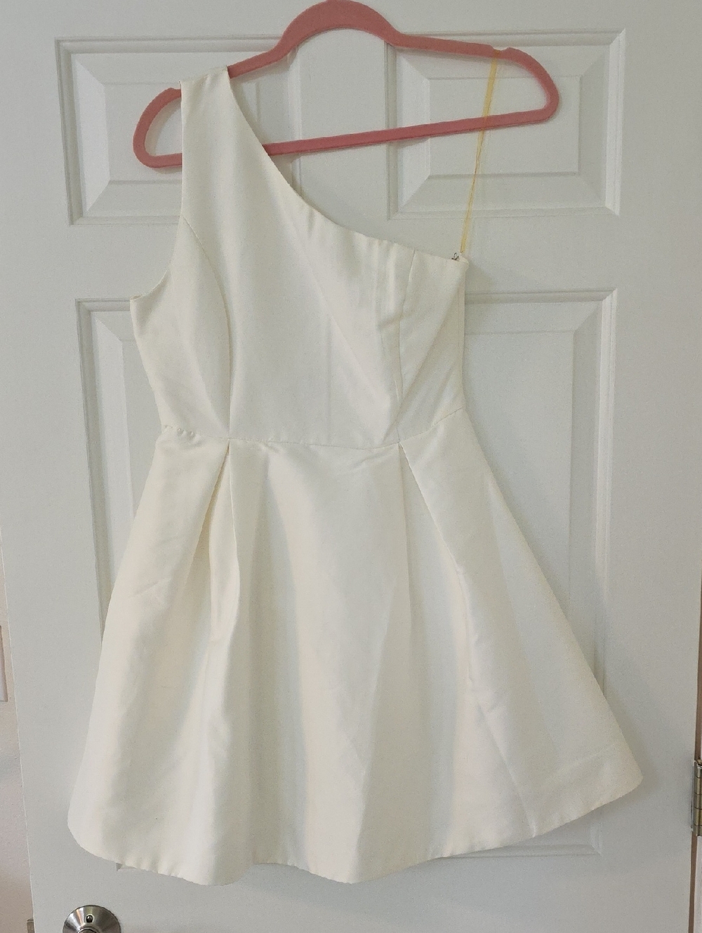 Lulu's White One-Shoulder Mini Dress